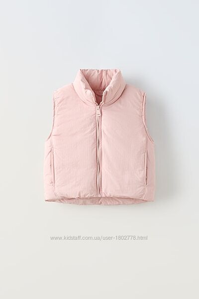 Безрукавка жилетка стильний стьобаний жилет Zara 