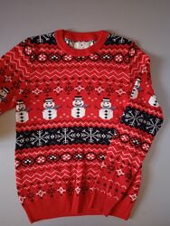 Новорічний светр свитер принт різдвяний  next 
