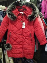 Зимняя куртка пальто для девочки. 134-152р.