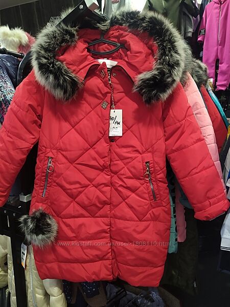 Зимняя куртка пальто для девочки. 134-152р.