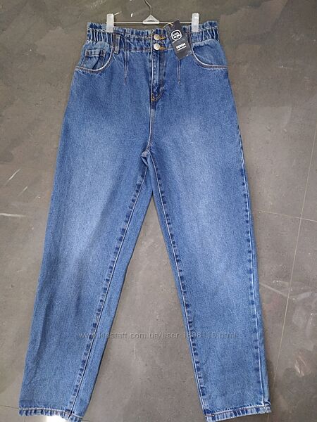 Подростковые джинсы мом для девочки. 128-170р.