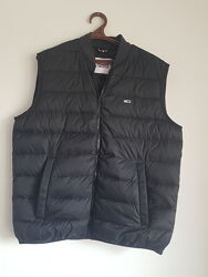 Tommy jeans packable down gilet - black