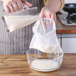 Нейлоновый фильтр-мешок сетка для соевого молока, йогурта кулинарный