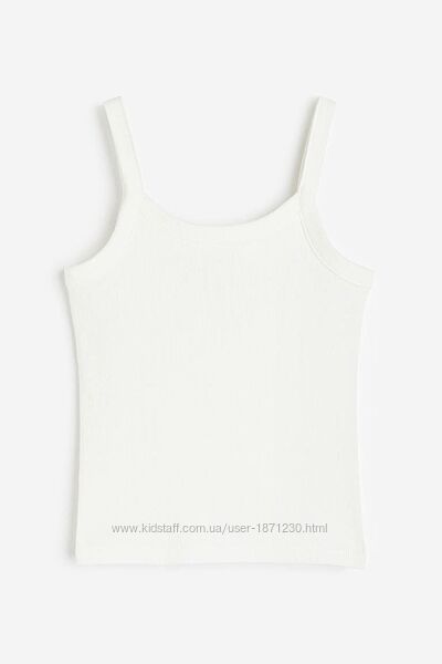 Топ на бретелях в рубчик HM