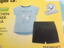 134-140 Pepperts. Німеччина Літня піжама, дитячий комплект. футболка і шорт