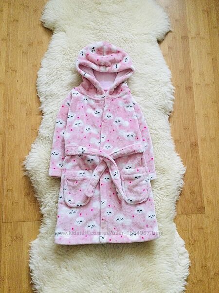 George 2-3 рок. , флісовий, махровий, пухнастий халат з Хмаринками. ніжно - 