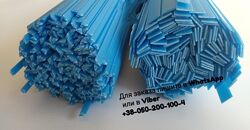 Пластиковые прутки РР синие синий синій полоса треугольник пайка пластика 