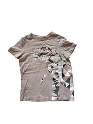 TU футболка дитяча з динозавром бежева світла для хлопчика детская мальчик 