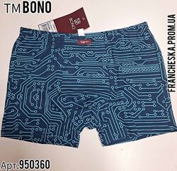 Чоловічі боксери з принтом Мікросхема ТМ BONO МШ 950360 