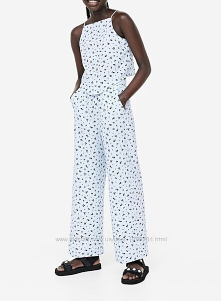 Літній костюм майка топ штани палаццо