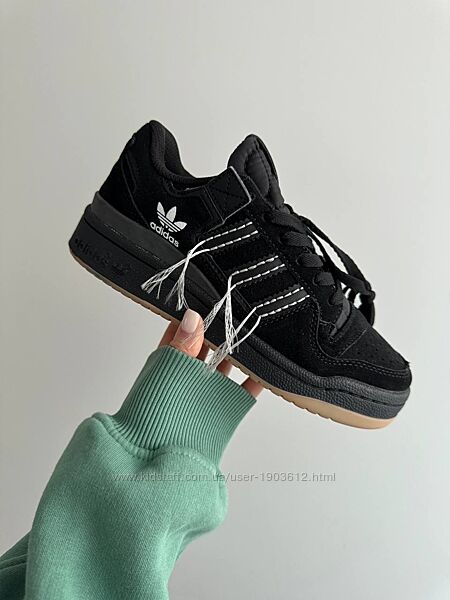 Новинка Жіночі Кросівки Adidas Forum  Black / White Threads