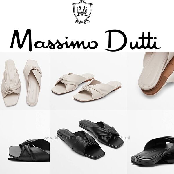 Продам женские кожаные шлёпанцы Massimo Dutti 