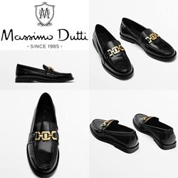 Продам жіночі шкіряні лофери Massimo Dutti 