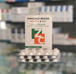 Immuno Mash Імуно-Маш Вітамін С Цинк профілактика грипу 30 табл Єгипет