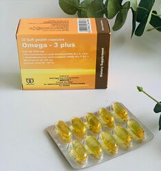 Omega 3 plus Омега 3 плюс рибячий жир олія зародків пшениці 30 капс Єгипет