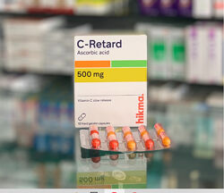 C-Retard С-Ретард Вітамін С аскорбінова кислота 500 мг 10 капс Єгипет