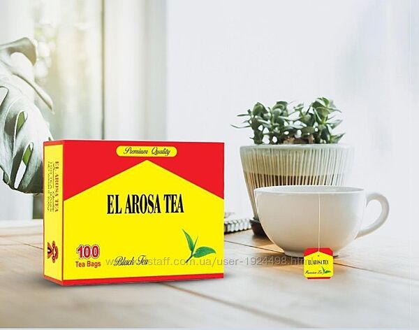 El Arosa Tea Ель Ароса Чорний чай ПРЕМІУМ КЛАСУ 100 пакетів Єгипет 