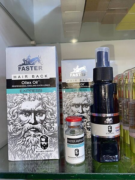 Faster Oilex Oil Hair Back Спрей для росту бороди Оілекс Оіл 100 мл Єгипет