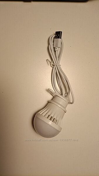 Світлодіодний ліхтар-лампа з підключенням через USB