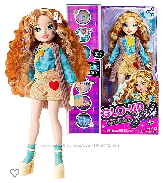 Лялька Інста глам Глоуап Роза InstaGlam Glo Up Girls Rose
