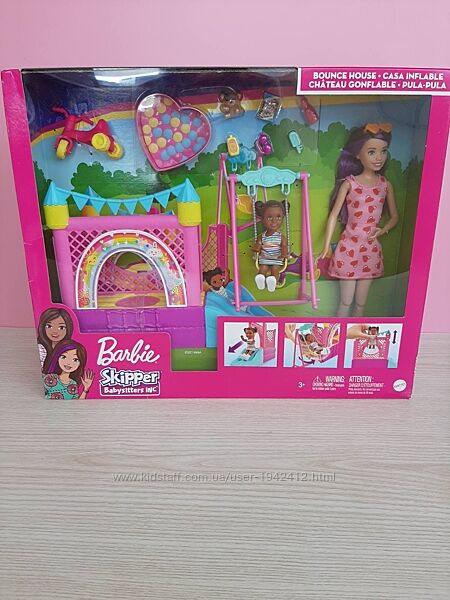 набір Барбі та Скіпер на дитячому майданчику. Barbie and Skipper