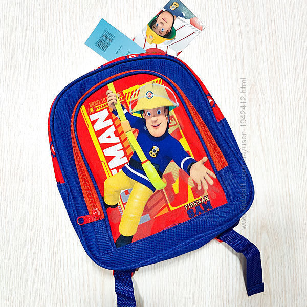 Рюкзак пожежник Сем в дитячий садок для дошкільнят
