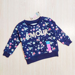 Кофта трикотажна з начосом, світшот, трикотажка на байці светр для дівчинки