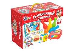 Новорічний подарунковий набір іграшок ТехноК, арт. 8829 ксилофон, мозаїка, б