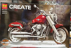 Конструктор Lari Create 11397 Мотоцикл, байк Harley-Davidson, 1023 детали