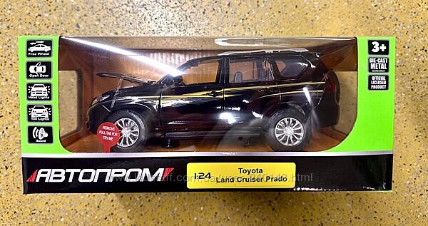 Машина металева Автопром 68270 ,124 Toyota Land Cruiser Prado , звук