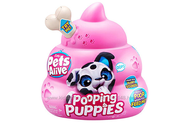 Інтерактивний ігровий набір-сюрприз Pets alive S1 цуценята бешкетники в