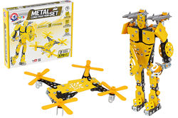 Конструктор металевий Технок 0136 ROBOT DRONE 2в1 , 570дет. 