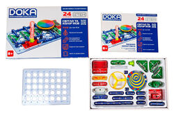 Конструктор електронний DOKA СВІТЛО ТА КОЛІР RGB D70700 DOKA, 24 схеми