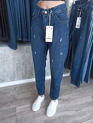 Темно-сині джинси в розмірах в наявності