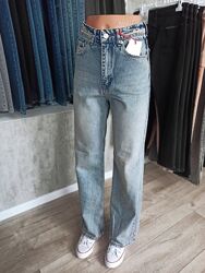 Джинси прямі straight fit колір tint