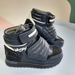 Демісезонні черевички бренду Woopy шкіра/нубук на флісі з 18-30р. 