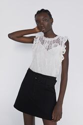 Кружевний топ ZARA
