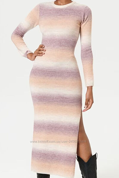 сукня міді шерсть трикотаж юбка міді лен