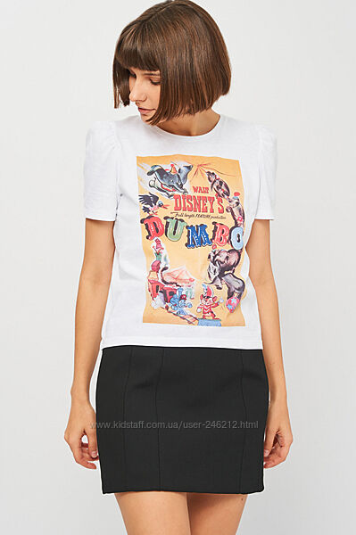 Хлопковая футболочка Zara Думба с рукавами фонариками  S/M или на подростка