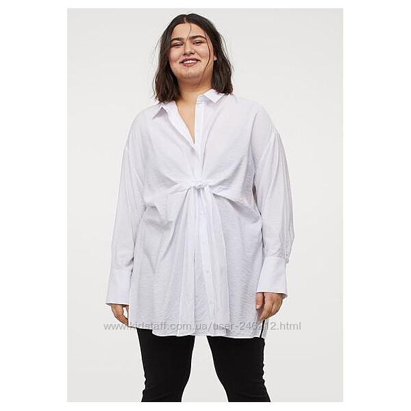 Подовжена віскозна сорочка h&m 50-52 -54, 56-58