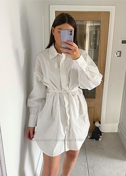 SALE Стильное платье рубашка h&m новая коллекция S-M/M-L