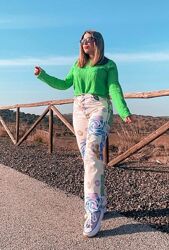 Джинсы с принтом zara Новая коллекция р.38 наш 44