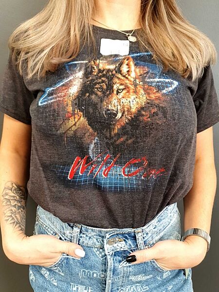 Американская футболка волчица the mointain 3d оригинал l/xl