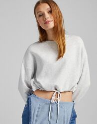В&acuteязаний джемпер Bershka зі шнурком L/XL