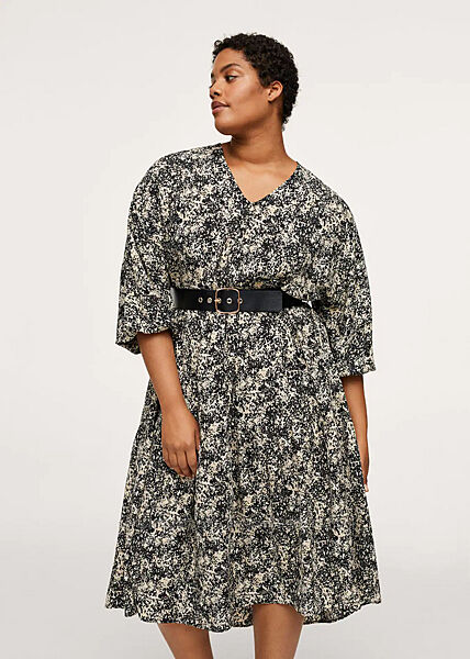 Элегантное платье Mango  с ремнем 54-56 