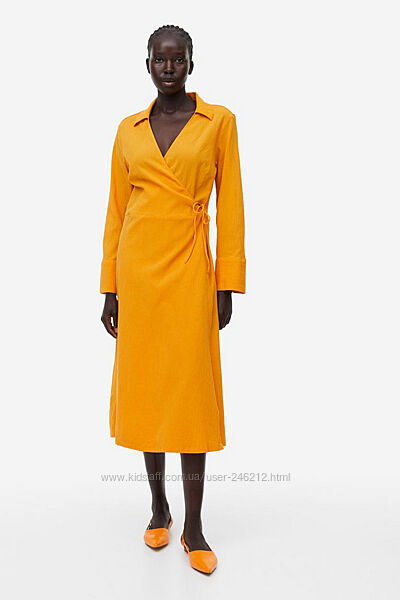 Помаранчева сукня сорочка H&M  М44-46-48
