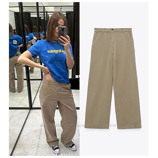 Бавовняні штани /джинси Zara EU 38