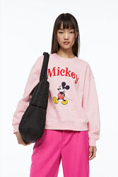 Рожевий світшот H&M Mickey Mouse M  44-46-48