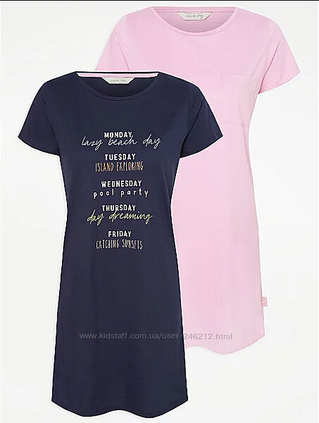 Комплект ночнушек футболки George 48-50-52