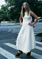 Асиметрична біла сукня Zara L/XL